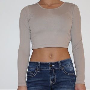 Long Sleeve Crop Top